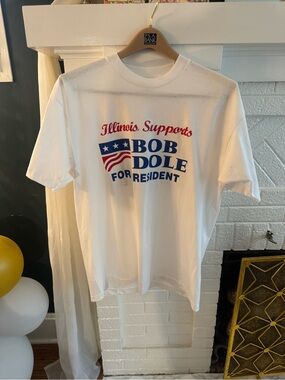 NWOT Bob Dole for President Vintage 1996 White Graphic Tee